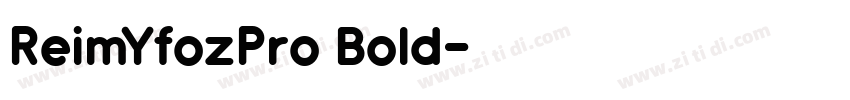 ReimYfozPro Bold字体转换